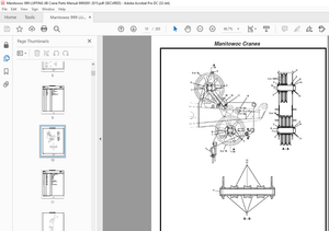 Manitowoc Crane 999 LUFFING JIB Parts Manual SN 9995091 PDF