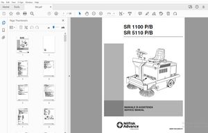Nilfisk Advance SR 1100 P/B SR 5110 P/B Service Manual - PDF DOWNLOAD