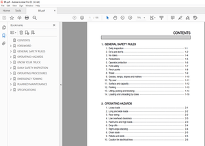 Hyundai 10/13/14/15/18/20/25BR Forklift Operator’s Manual 2023 PDF