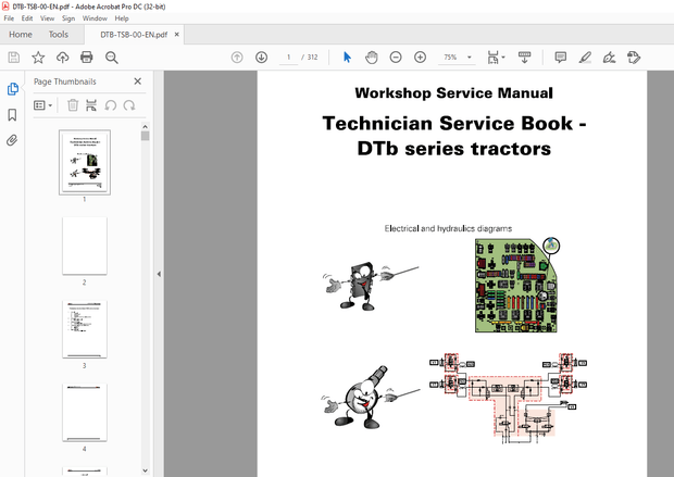 AGCO NA RTA series tractors Technician Service Book Workshop Service Manual – PDF DOWNLOAD