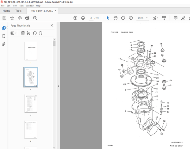 Komatsu FORKLIFT FB10,13,14,15,18R Parts Manual - PDF DOWNLOAD