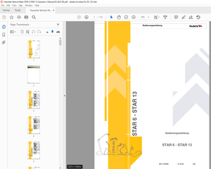 Haulotte Forklift STAR 6 – STAR 13 Bedienungsanleitung – PDF DOWNLOAD