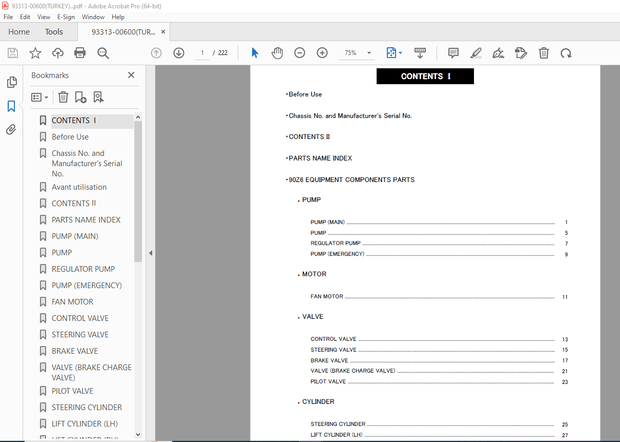 Kawasaki 90Z6 (EQUIPMENT) Wheel Loader Parts Manual – PDF DOWNLOAD