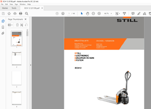 STILL STED Forklift ECH12 Spare Parts List Manual – PDF DOWNLOAD