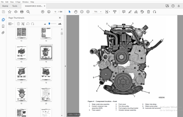 MAXXFORCE EGES-335-2 DT, 9, 10 ENGINE SERVICE MANUAL 2011 – PDF DOWNLOAD