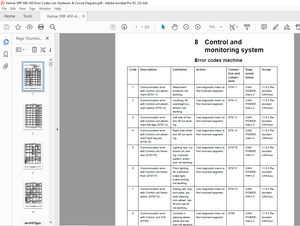 Kalmar DRF 400-450 Error Codes List, Hydraulic &amp; Circuit Diagram Manual – PDF DOWNLOAD (Section 8 On