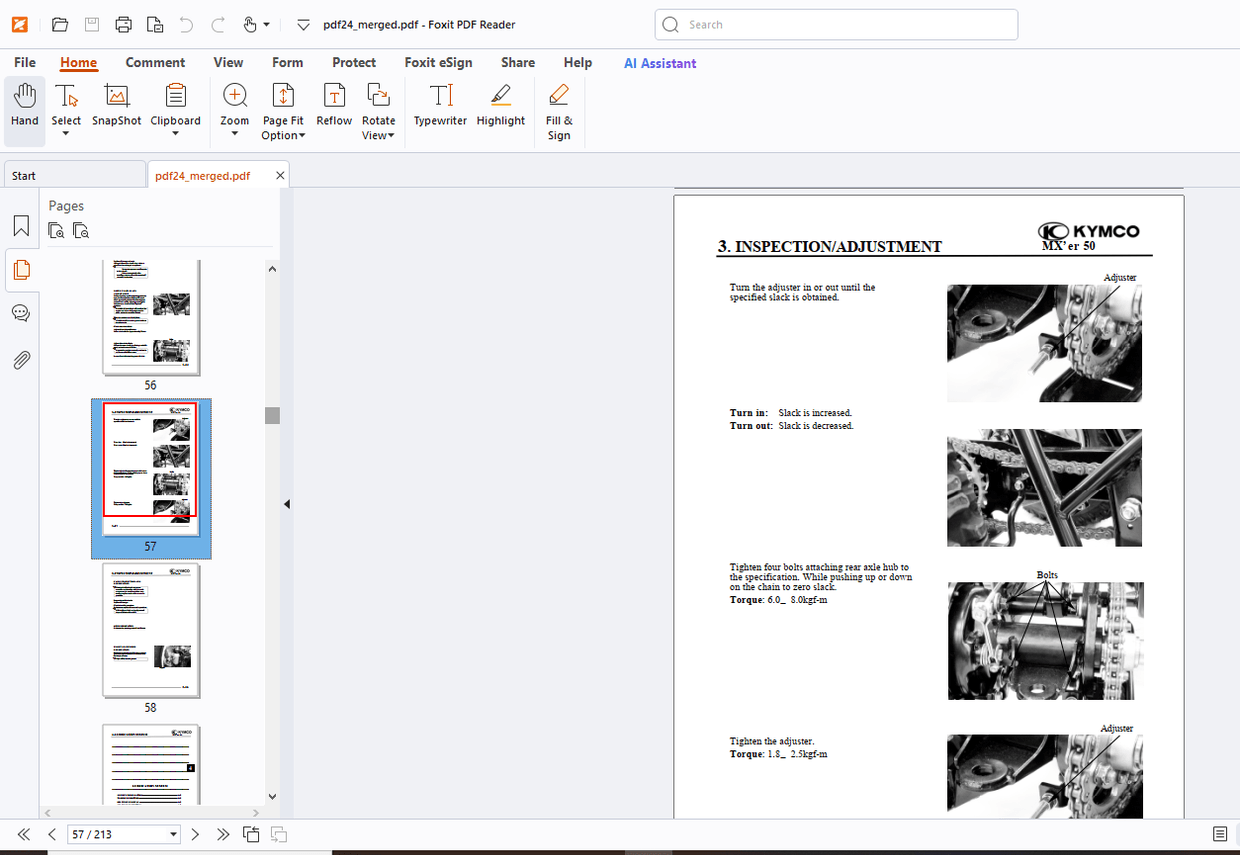Kymco MX ER 50 Service Manual - PDF DOWNLOAD