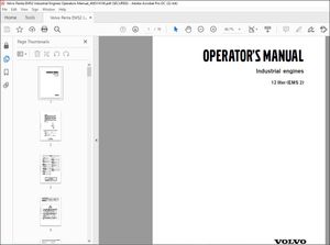 Volvo Penta 12 Liter (EMS 2) Industrial Engines Operators Manual_408514108 PDF