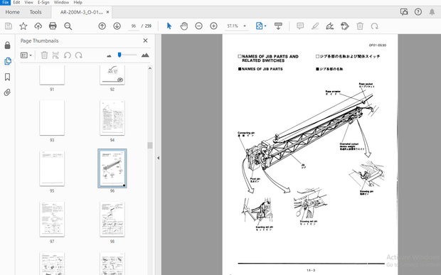 Tadano AR-200M Hydraulic Crane Operation &amp; Maintenance Manual – PDF