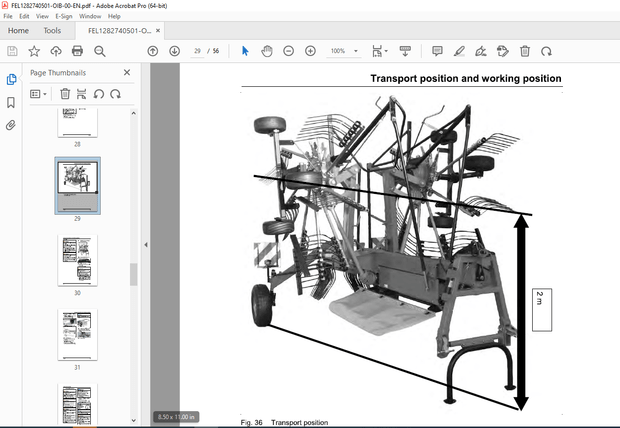Fella EU Juras TS 671 Rotary Rake Operator’s Manual – PDF DOWNLOAD