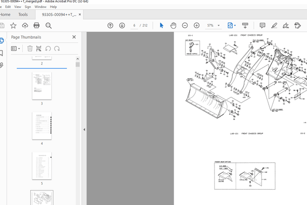 Kawasaki 5OZv-2 WHEEL LOADER PARTS Manual - PDF DOWNLOAD