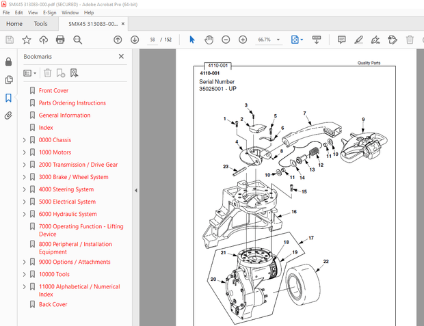 BT Prime Mover SMX45 Electric Walkie Low-Lift Pallet Truck Parts Manual - PDF DOWNLOAD