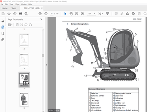Wacker Neuson 1403 1503 1903 2203 Compact Excavators User Manual 1000147740 - PDF DOWNLOAD 