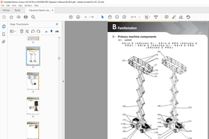 Haulotte Forklift HS15E - HS4390E Operator&#x27;s manual 4001227790  - PDF DOWNLOAD