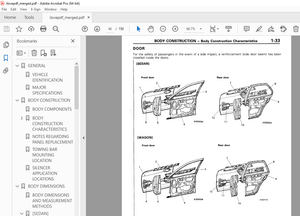 Mitsubishi Lancer / Lancer Station Wagon 1993 Body Repair Manual PDF