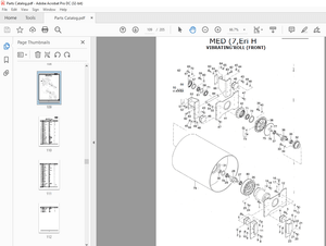 Sakai Asphalt Vibrating Roller SW800 SW850 SW900 Parts Manual PDF