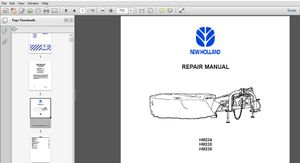 New Holland HM234 HM235 HM236 Service Repair Manual (87392141) – New Holland HM234 HM235 HM236 – PDF