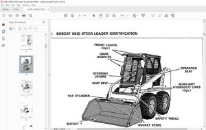 Bobcat 642B 742B 743B Hand Controls Operation &amp; Maintenance Manual - PDF DOWNLOAD