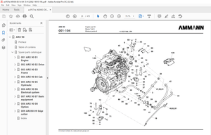 Ammann ARX 90 Tandem Roller Parts Catalogue Manual 4122062 PDF