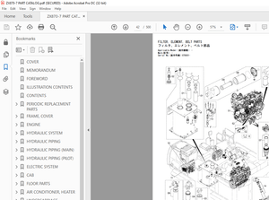 Hitachi 870LC- 890LCH-7 890LCR-7 Hydraulic Excavator Parts Manual PN:PJBR40-1-1  - PDF DOWNLOAD