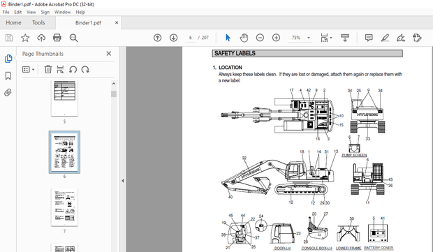 Hyundai R290LC-7A Crawler Excavator Operator’s Manual 2023 – PDF DOWNLOAD