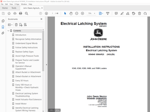 John Deere H340 H360 H380 H480 &amp; 700M Loaders Instruction Manual W54949 - PDF DOWNLOAD