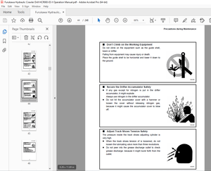 FURUKAWA HCR900-ESⅡ HYDRAULIC CRAWLER DRILL Operation Manual PDF DOWNLOAD