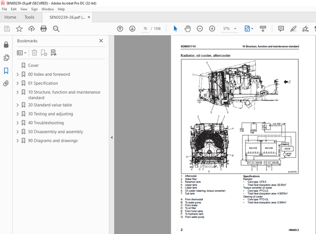 Komatsu Articulated Dump Truck HM400-2 Shop Manual SEN00239-26 - PDF DOWNLOAD