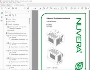 Nuvera C95A-33 N95A-21 Fuel Cell System Diagnostic Troubleshooting Manual PDF