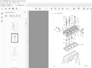 Komatsu 4595S-W Diesel Engine (Z SERIES) Parts Manual PDB4D90-01 - PDF DOWNLOAD