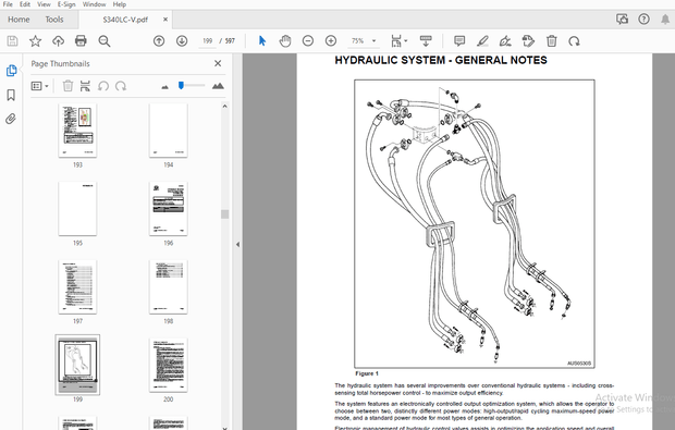 Daewoo Excavator S340LC-V Operation &amp; Maintenance Manual K1008702E – PDF DOWNLOAD