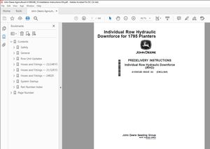 John Deere 1795 Planters Installation Instructions Manual A109654B - PDF DOWNLOAD