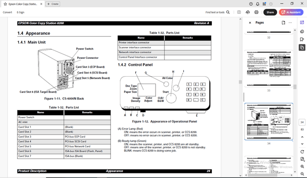 Epson Color Copy Station 8200 Copy Server Service Manual - PDF DOWNLOAD