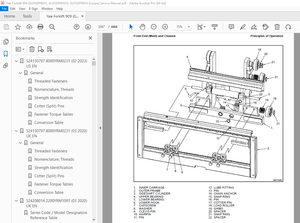 Yale Forklift 909 (GLPGDP80VX, GLPGDP80VX9, GLPGDP90VX Europe) Service Manual PDF