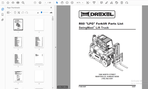 Drexel R60 Series (LPG) Engine/Transmission Parts Manual – PDF