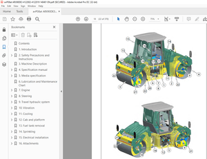 Ammann ARX 90 Tandem Roller Deutz Tier 3 Workshop Manual 4122002 - PDF