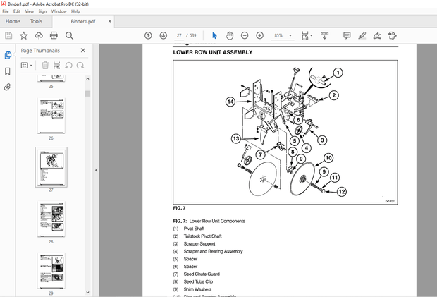 AGCO® NA 9365 9345 Windrower Tractor SERVICE MANUAL 79032962 A – PDF DOWNLOAD