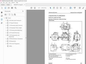 Komatsu WHEEL LOADER WA480-8E0 Repair Service Manual  SEN06754-08