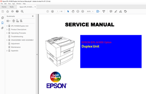 Epson EPL-N1600 Duplex Unit Service Manual - PDF DOWNLOAD