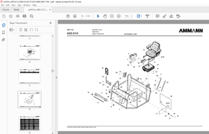 Ammann ARS 121 Single Drum Roller Parts Catalogue Manual 0103 PDF