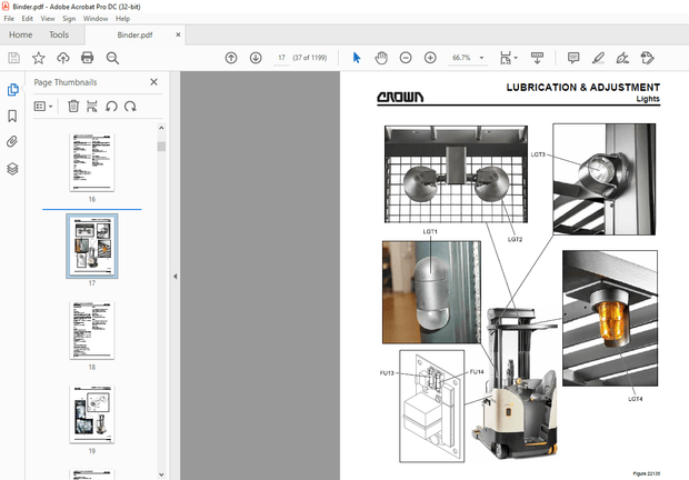 Crown Forklift RR/RD 5700S Series Service Manual – PDF DOWNLOAD