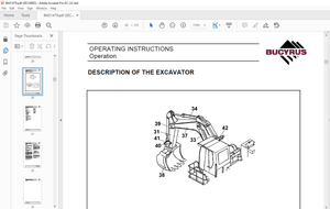 Cat Bucyrus RH 30F Hydraulic Excavator OPERATING INSTRUCTIONS MANUAL BI651479 – PDF DOWNLOAD