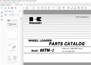 Kawasaki 65TM-2 Wheel Loader ISUZU 6BD1 Engine Parts Manual – PDF DOWNLOAD