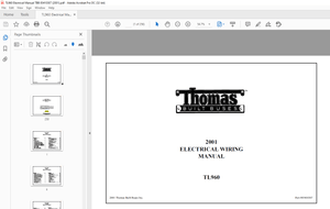 Thomas Built BUSES TL960 2001 ELECTRICAL WIRING MANUAL 85410307 – PDF DOWNLOAD