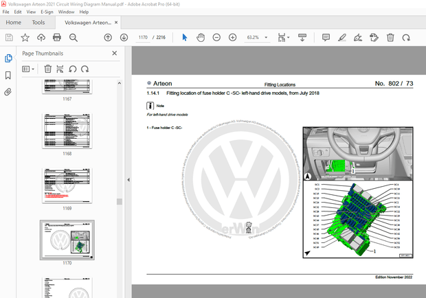 Volkswagen Arteon 2021 Circuit Wiring Diagram Manual - PDF DOWNLOAD