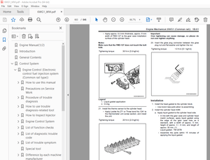 Isuzu Hitachi 6WG1 Engine Workshop Manual KM-6WG1-E-00 - PDF DOWNLOAD 