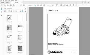 Advance Terra 28B Service Manual 9084702010 - PDF DOWNLOAD