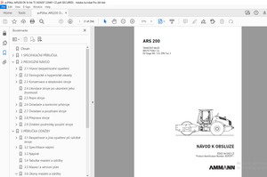 AMMANN ARS 200 TAHAČOVÝ VÁLEC NÁVOD K OBSLUZE 3029297 PDF