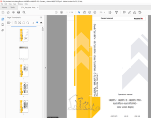 Haulotte Forklift HA20RTJ HA20RTJ O HA20RTJ PRO HA61RTJ O HA61RTJ PRO Operator’s manual   – PDF