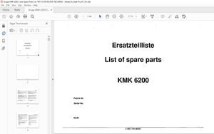 KRUPP KMK 6200 Truck Crane Parts Manual 2085705 EN_DE – PDF DOWNLOAD